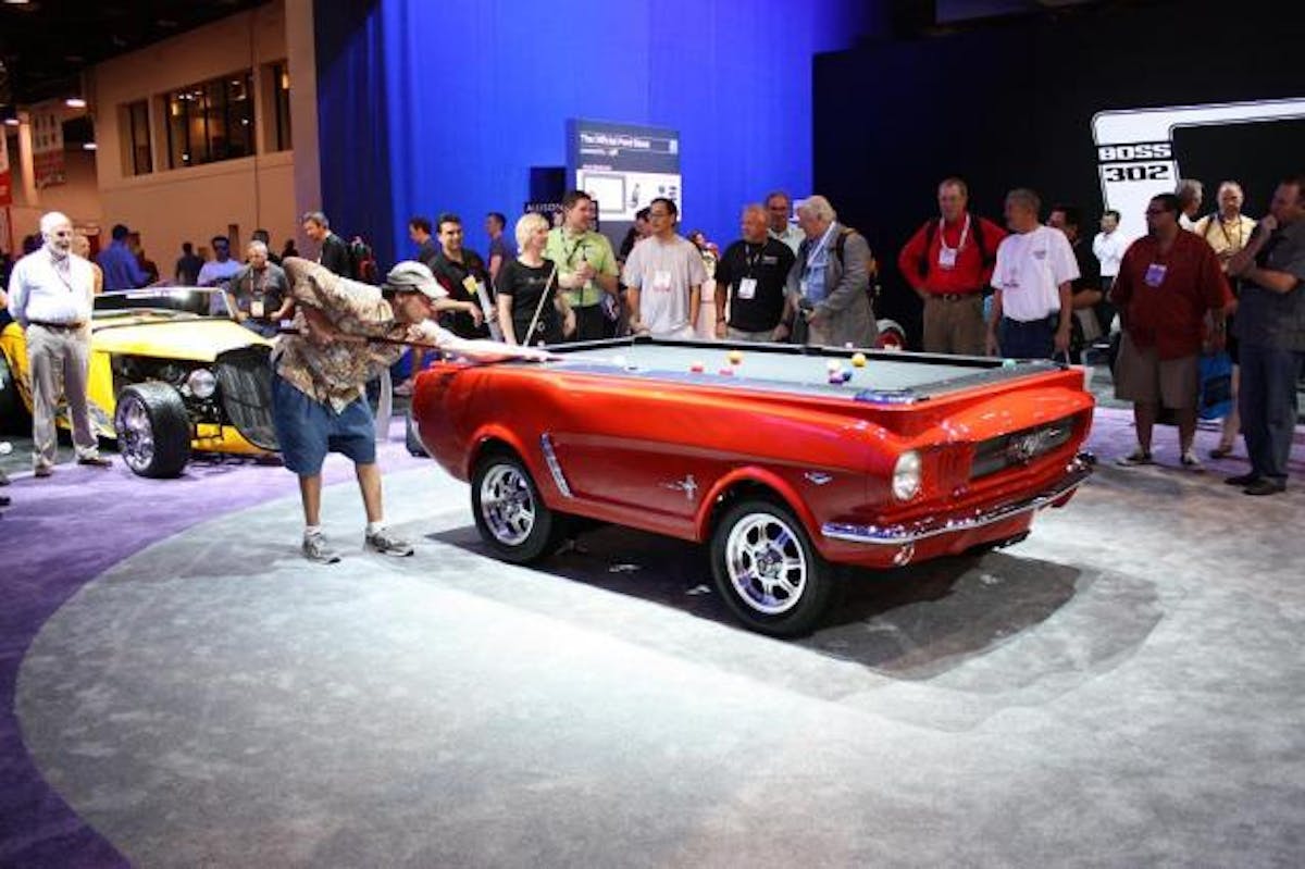 Sema pool table Mustang