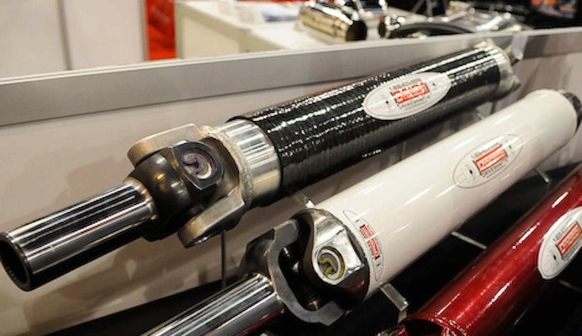 Dynotech produces a full lineup of driveshafts in a number of materials, including carbon fiber, carbon fiber-wrapped aluminum, chromoly, and steel.