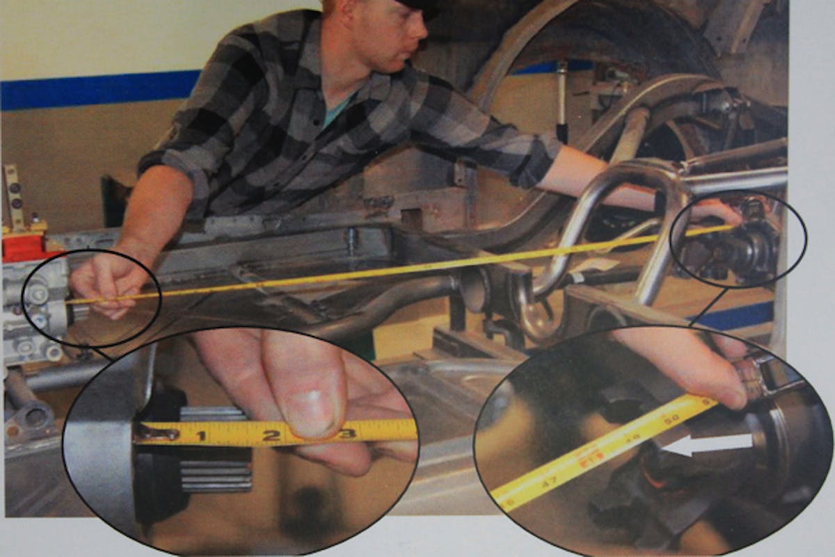 One of the keys to long life of a driveshaft is not only abiding by the rule of matching a driveshaft's critical speed to the application, but by installing the proper length shaft. This means meticulously measuring the vehicle as it will sit properly to ensure thatthe driveshaft isn't too short or too long. The lightest driveshaft in the world means nothing if it's laying out on the racing surface, or worse.