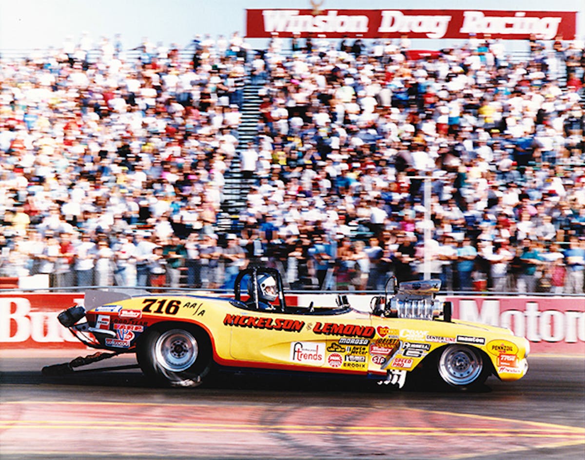 Dan Nickelson is no stranger to racing or winning. He held the NHRA world record in AA/Altered with his 1964 Chevy Corvette for over 6 years.