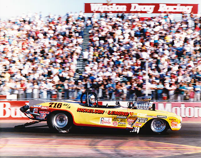 Dan Nickelson is no stranger to racing or winning. He held the NHRA world record in AA/Altered with his 1964 Chevy Corvette for over 6 years.