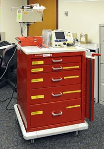 Crash cart? "Ain't nobody got time for that," said my nurse before she pounded my already bruises and tenderized chest.