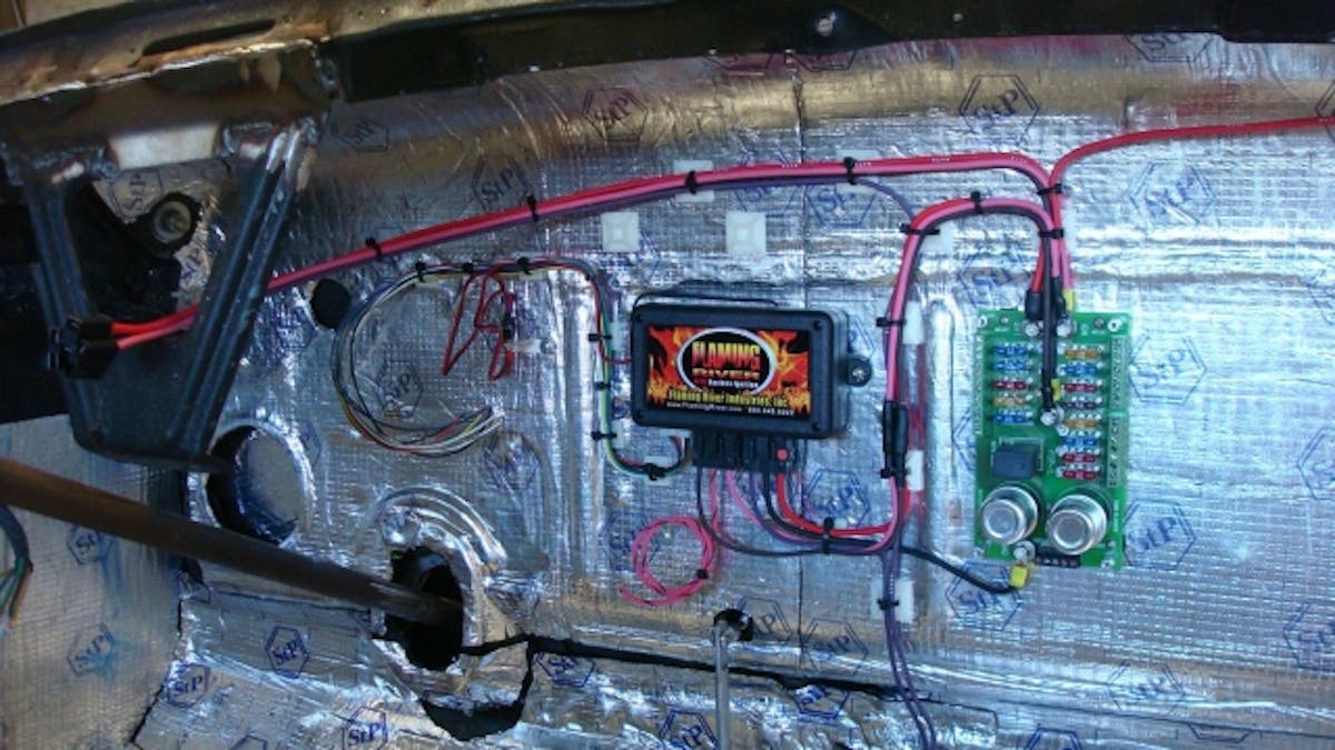 All wired up and ready to go - as you can see, there isn't much to getting one of these installed and upping the cool factor of your machine by a power of ten.