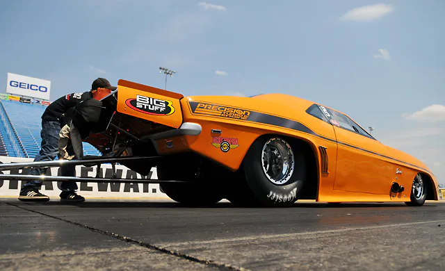 Jeff Lutz and his NMCA Pro Street Camaro.