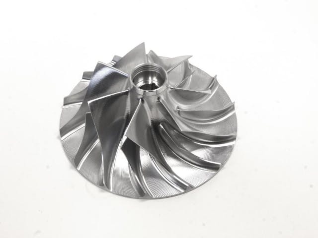 The F-1X impeller takes advantage of all of ProCharger's newest engineering data to produce a supercharger that we hope will get us into the mid-7-second zone or quicker with BlownZ.