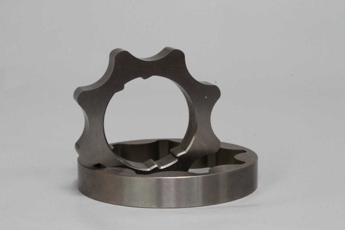 These sweet billet-steel oil pump gears come from the guys at Triangle Speed Shop and have been proven in their X275 machine along with a host of other quick Modular and Coyote-powered cars.