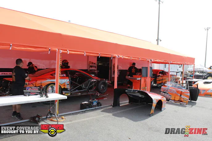 Team Goforth is here with it’s two car team running Extreme Pro Stock. I spoke with Brian Self about what’s going on for 2013. Cary Goforth is wearing the number one after winning the 2012 class championship making it two in a row for him. They have a pair of cars at Jerry Hass’s shop with are about six to eight weeks out which will be fitted with the new Camaro body from 5 Star. 