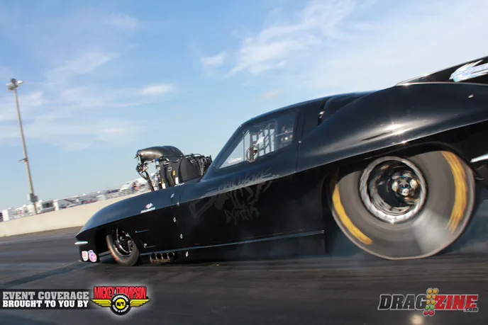 Gene Hector runs this RJ Race Cars 63 Corvette in Pro Extreme with a small block from Alan Johnson. He got down today with a fine 3.64 in the Small Block Mafia ride after doing a lot of testing in 2012, this is their first ADRL event this year for the Big Springs, Texas based team.