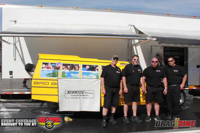 Steve George is here running exhibition with the Gatewaypdtraining.com Dent School sponsored Bad Bus out of St Louis, Missouri. The crew from left to right is  Will Sachs, Chad McCoy, Steve George and Ed Briggs.