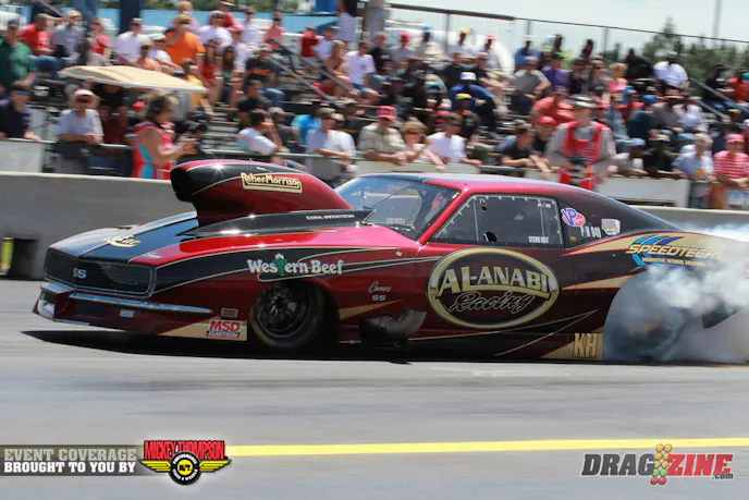 Steve Jackson put himself and Al Anabi Racing in the top Pro Nitrous spot with a clean 3.866 @ 195.11.