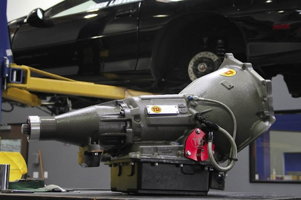 We called upon our friends at TCI Automotive for a beefier transmission and converter combo to pair with our new F1-X combo for 2013. What we have now is one of their Pro-X Powerglide transmissions (similiar to the Pro-X we ran previously, but with a newer full-bearing bearing case and tail housing, among several other upgraded attributes. The new converter is a 9.5-inch model. 