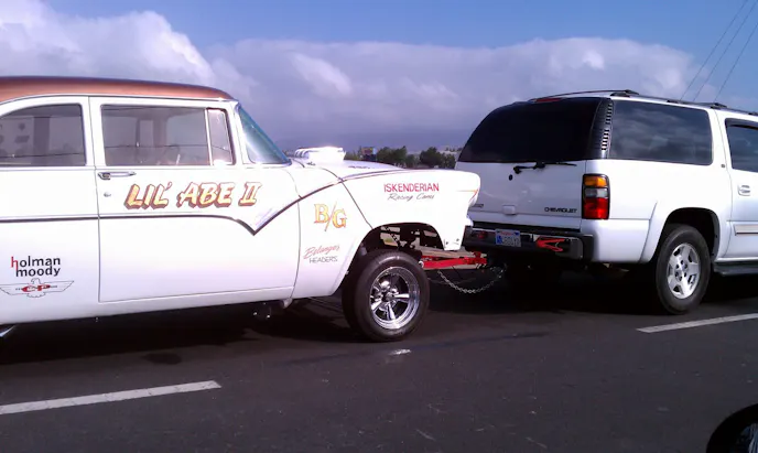 Mad respect to the guy who flat-tows to the track...