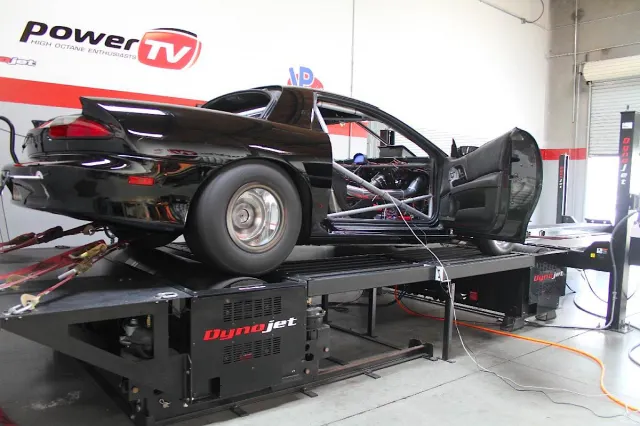 Our old building had an above-ground dyno installation. It works the same way as our new in-ground 224xLC, but the in-ground installation frees up a lot more space in the shop for other work.