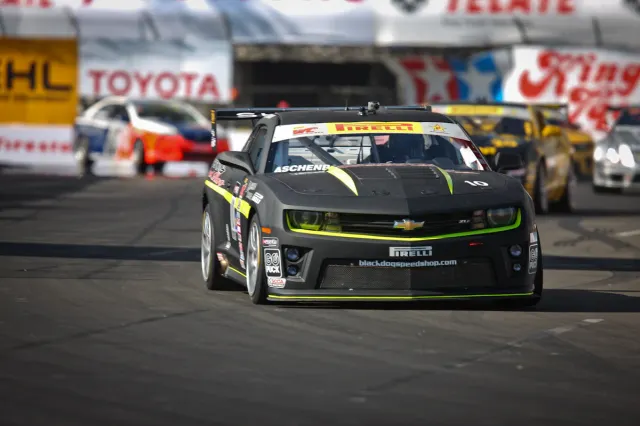 Lawson Aschenbach would end up winning the GTS class with a time of 1:28.057