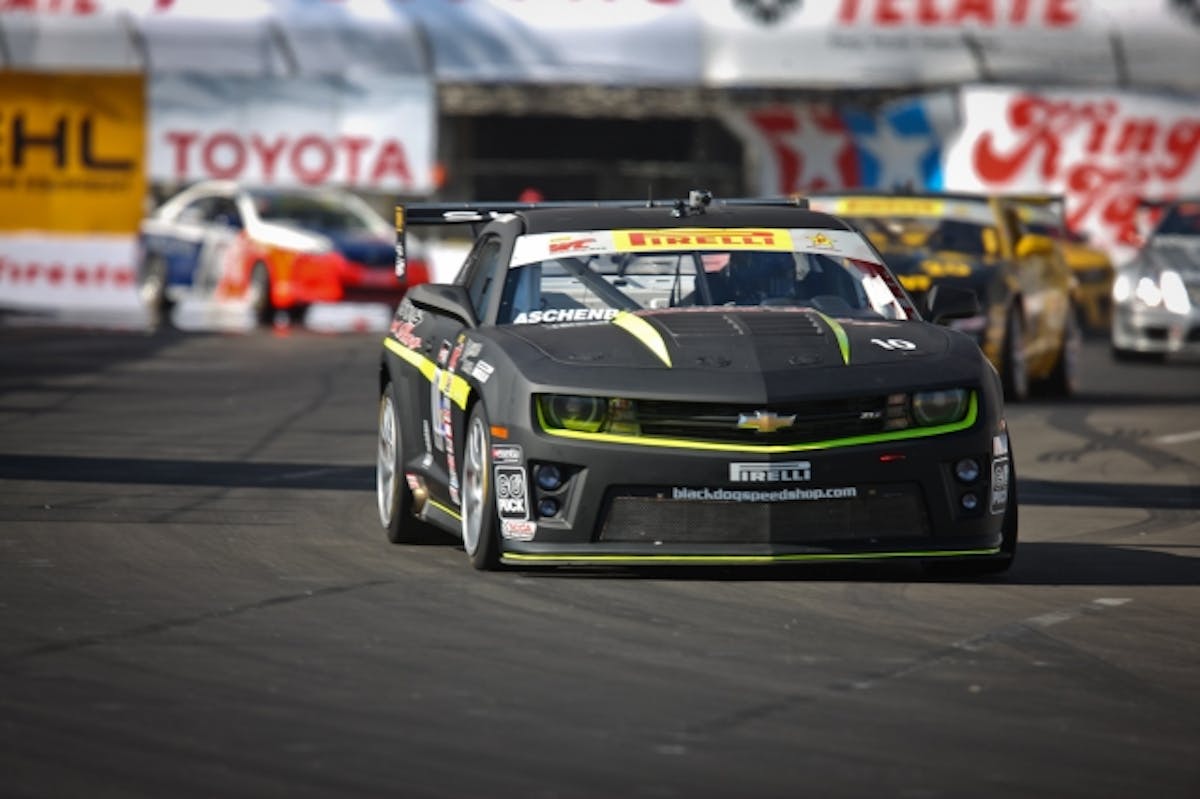 Lawson Aschenbach would end up winning the GTS class with a time of 1:28.057