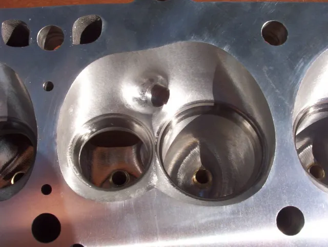 The Indy 360-1 cylinder heads received competition CNC porting and hand blending to finish off the process.