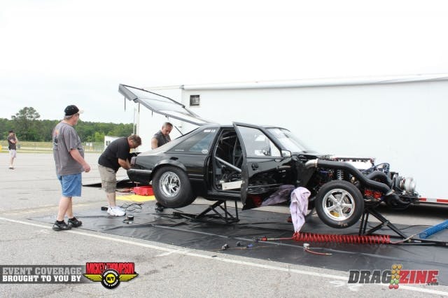 Kevin Scott is here driving for Todd Berry this weekend with a freshly updated car. They managed a 4.80 yesterday after struggling a bit with new car blues.