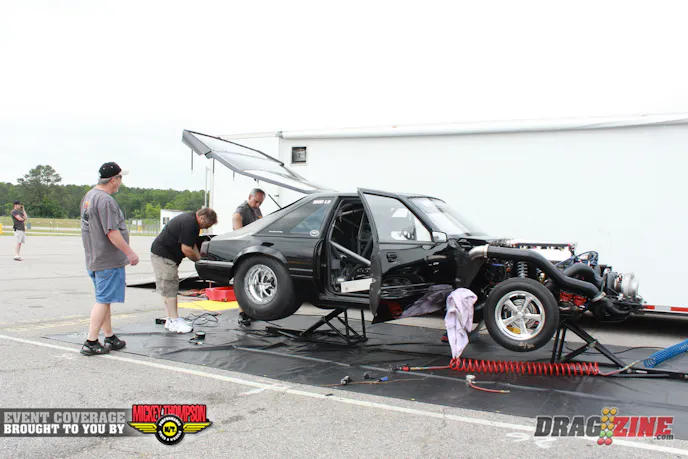 Kevin Scott is here driving for Todd Berry this weekend with a freshly updated car. They managed a 4.80 yesterday after struggling a bit with new car blues.