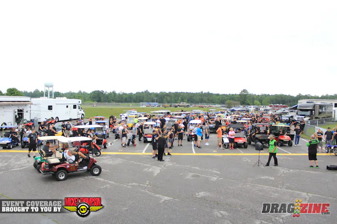 The Morning drivers meeting was packed with the addition of Pro Drag Radial to the series. Kenny went over starting and burnout procedures as well as announced the first two pairs out in each class.