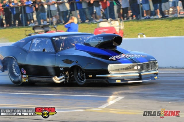 The Pro Nitrous leader was Jim Laurita from Morgantown, West Virginia. He runs Reher Morrison power with Switzer Dynamics nitrous.