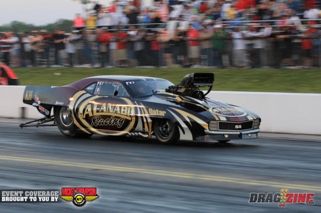 Ales Hossler put the Al Anabi Camaro on the poll running a great 3.594 @ 209.56.