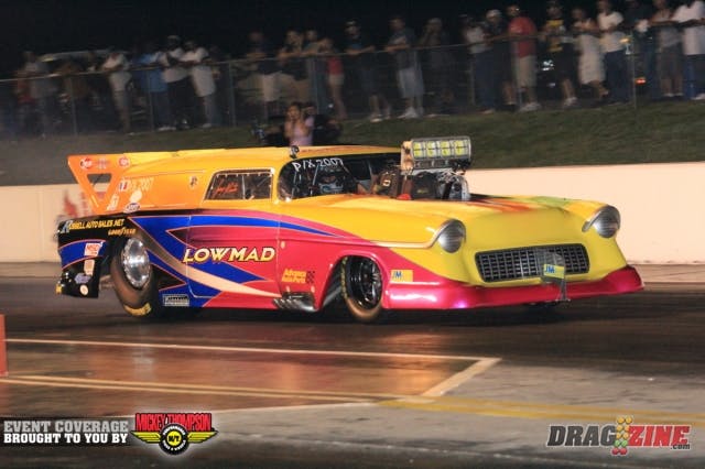 David Elsberry is the LowMad car owner driven by Joey Martin. Martin who is the current Pro Extreme point’s leader by 90 over Jason Scruggs. He made a jump after taking Scruggs out in round one in Cordova but they struggled in qualifying and sit thirteenth and will face off with Scruggs in round one today. After teammate Brandon Snider had good luck with the Goodyear tires they are running them here this weekend.