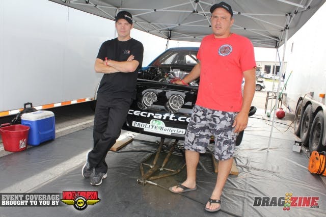 Kevin Fiscus qualified fourth in Pro Drag Radial with a clean 4.38 @ 182 MPH. The track came around in the second session though Kevin kept a conservative tune in the car that got him in the field. Sponsors on the car include Proformance Transmissions, PTC converters, Racecraft Inc. Holeshot Wheels, VP Fuels, Mark Menscer Motorsports, Pro Line Racing and his own company partnered with Ruben Tetsohvili in Pro Lite Batteries. “We are extremely excited to be here at the ADRL this weekend for the debut of Pro Drag Radial I’d also like to thank my crew this weekend with Chris Heffner, Dave Klaput from Proformance Transmissions helping out” – Kevin Fiscus