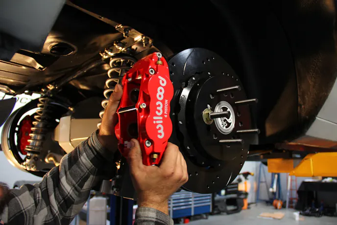 "If you buy a whole suspension from us, we don’t make in our factory the actual coil spring, and we don’t make the calipers, and that’s because Bill Wood of Willwood and I go way back, and I don’t have much trouble with his stuff," says Alston.