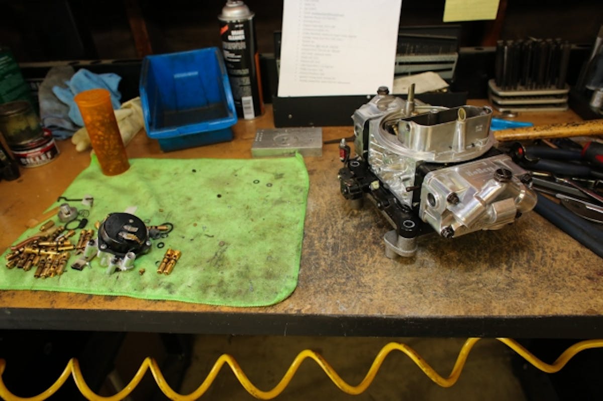 Here's what we started with - a box-stock Holley 750 HP Ultra carburetor and a list of hopes and dreams for CSU to fulfill.