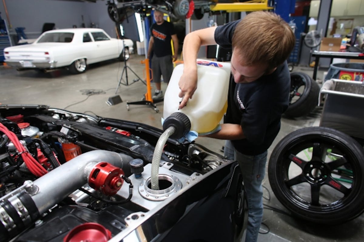 Among other changes we made prior to Pomona, we also switched to VP's Q16 racing fuel.