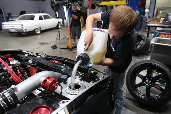 Among other changes we made prior to Pomona, we also switched to VP's Q16 racing fuel.