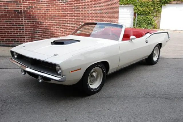 The stolen '91 Plymouth 'Cuda looked similar to this one from a recent Russo & Steele auction, but had a 383, not a HEMI.