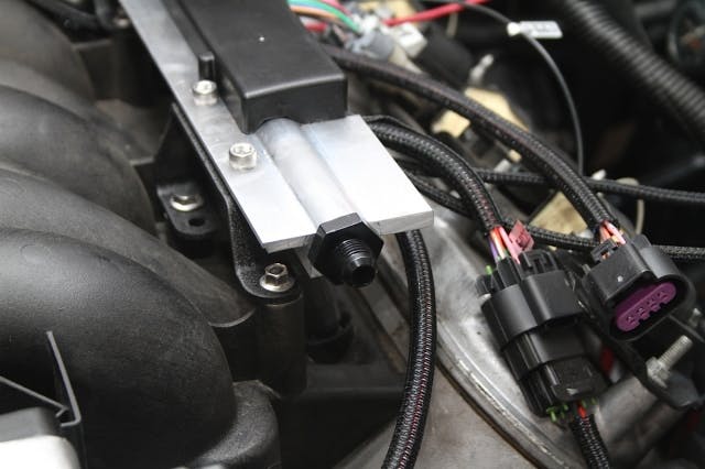 Ultimately fuel rail sizing is the limiting factor on the Atomic LS EFI, but MSD's Erik says they are confident in its abilities up to about 1,000 horsepower.