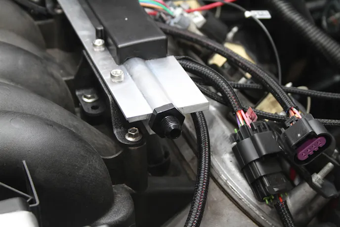 Ultimately fuel rail sizing is the limiting factor on the Atomic LS EFI, but MSD's Erik says they are confident in its abilities up to about 1,000 horsepower.