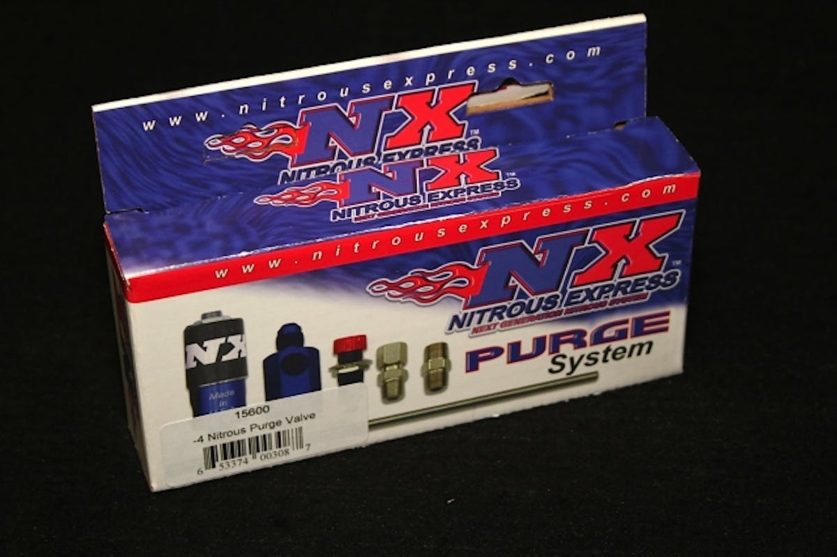 Adding a purge solenoid to our system will allow us to expel gaseous nitrous oxide before the system is activated, for more consistent performance.