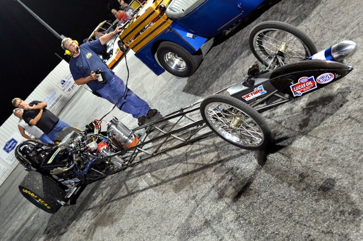 Scott & Frank Parks ready to blaze the 1/4 mile.