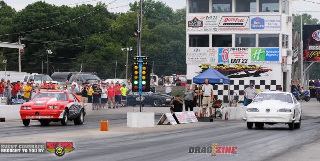 Like Campbell in Mean Street, Street Outlaw racer Jason Lee's crowd-pleasing wheelstand in the final cost him, as John Kolivas barnstormed to the victory with another great 7.3-second lap, a 7.32 at 194 mph.