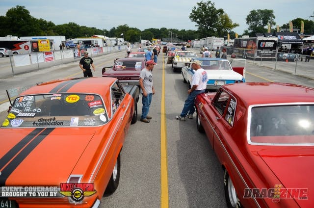 This weekend's event also includes the now annual Dave Duell classic for Nstalgia Super stock racers, honoring the memory of the longtime Stock and Super Stock racer who helped make the popular category a reality. Over 50 of these classic machines, running anywhere from the mid 9-second range into the 12's are here this weekend competing in both the Classic and the regular NMCA event.