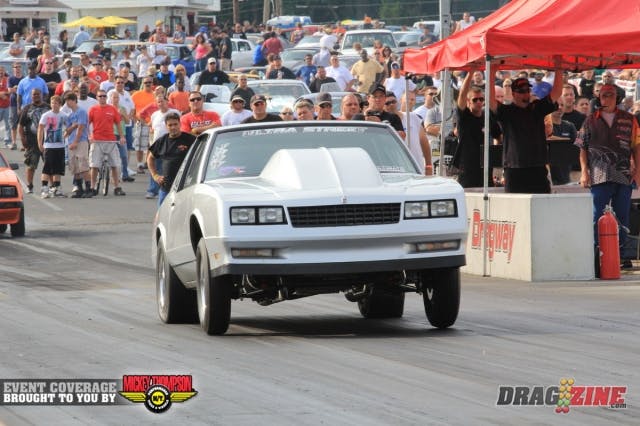 Last years Ultra 275 winner Mark McCloud hails from Laurel, Maryland with this naturally aspirated 88 Mente Carlo. He sits 5th with a 5.15 @ 134.