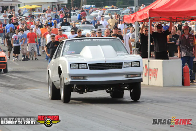 Last years Ultra 275 winner Mark McCloud hails from Laurel, Maryland with this naturally aspirated 88 Mente Carlo. He sits 5th with a 5.15 @ 134.