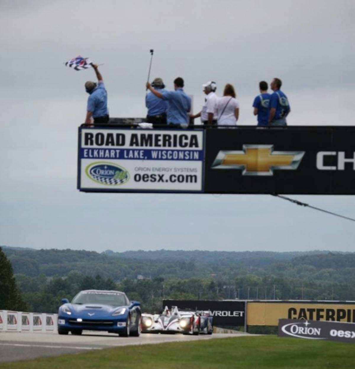 The 2014 C7 Corvette Stingray served as pace car at Road America.