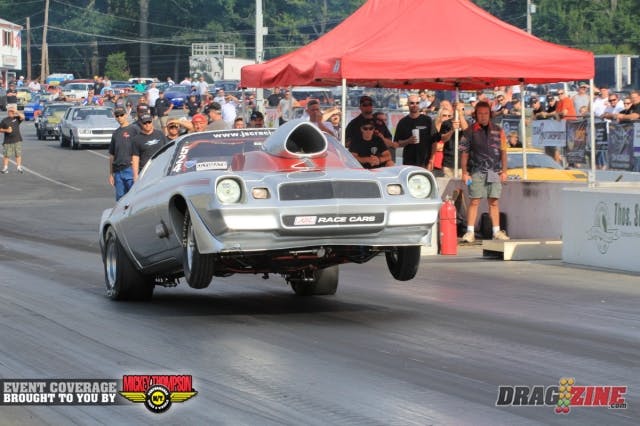 Another racer getting in the field in the last session is James Smith. he runs a stick shift combo with a 440 small block. His  5.38 @ 130 was good for 15th.