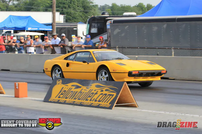 A couple of "filler" cars entered Ultra 275 to make the full 32 car field. This classic 1977 Ferrari is owned by Greg Dapron out of Elkton, Maryland.