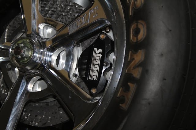 Our finished product, with the brakes now assembled and installed onto the brackets.