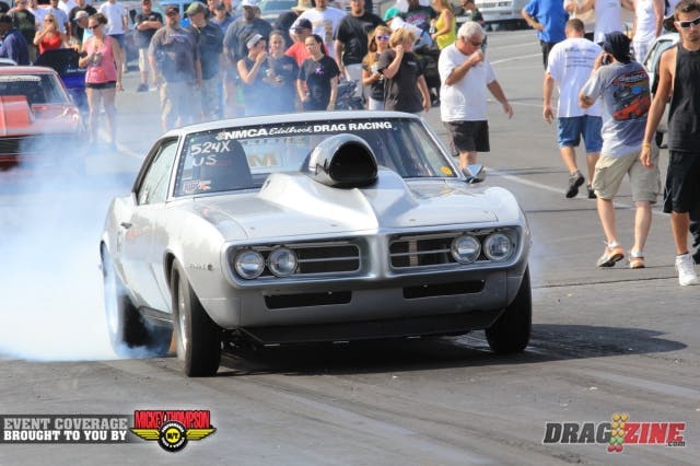 John Marcella is running Ultra 275 for the first time this weekend with his 68 Firebird. He struggled with traction issues on the radial, but in that he not alone this weekend.