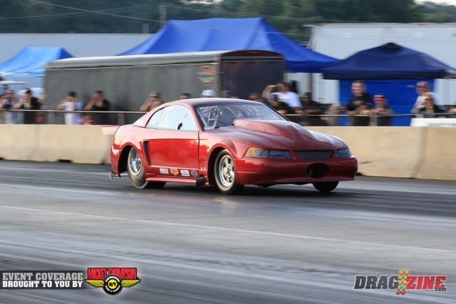 Doug  Sikora made the trip from California with his Procharged 200 Mustang, he will face Rob Wells after a win over Bill Mitchel.