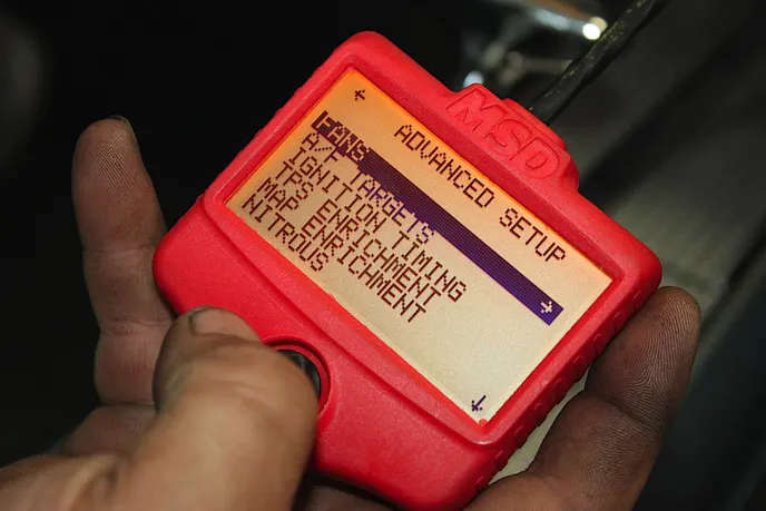 The Advanced Setup screen is where you'll input electric fan operation along with air/fuel target ratios and ignition timing changes - but only if you want to. Novice users don't need to perform these steps as the Atomic EFI is capable of handling everything for you until you get more comfortable and familiar with its abilities.
