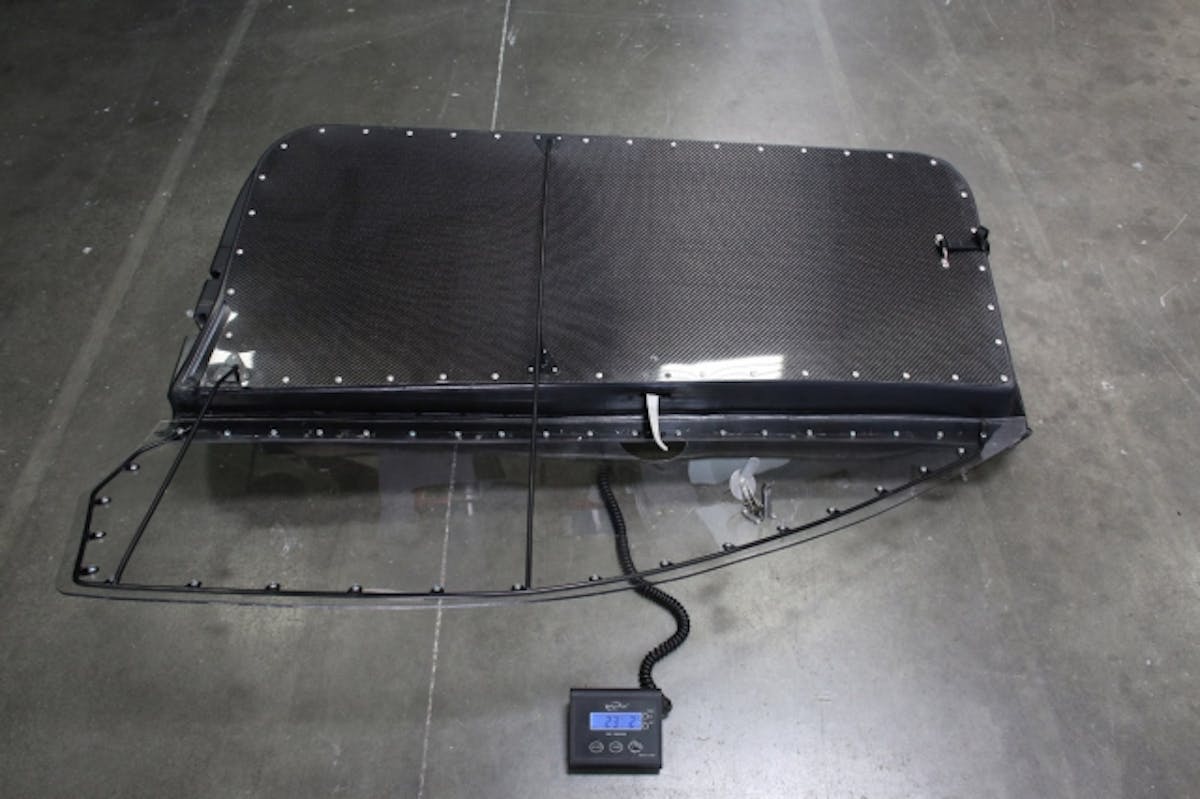 The final product: 23 lbs. 2 oz.