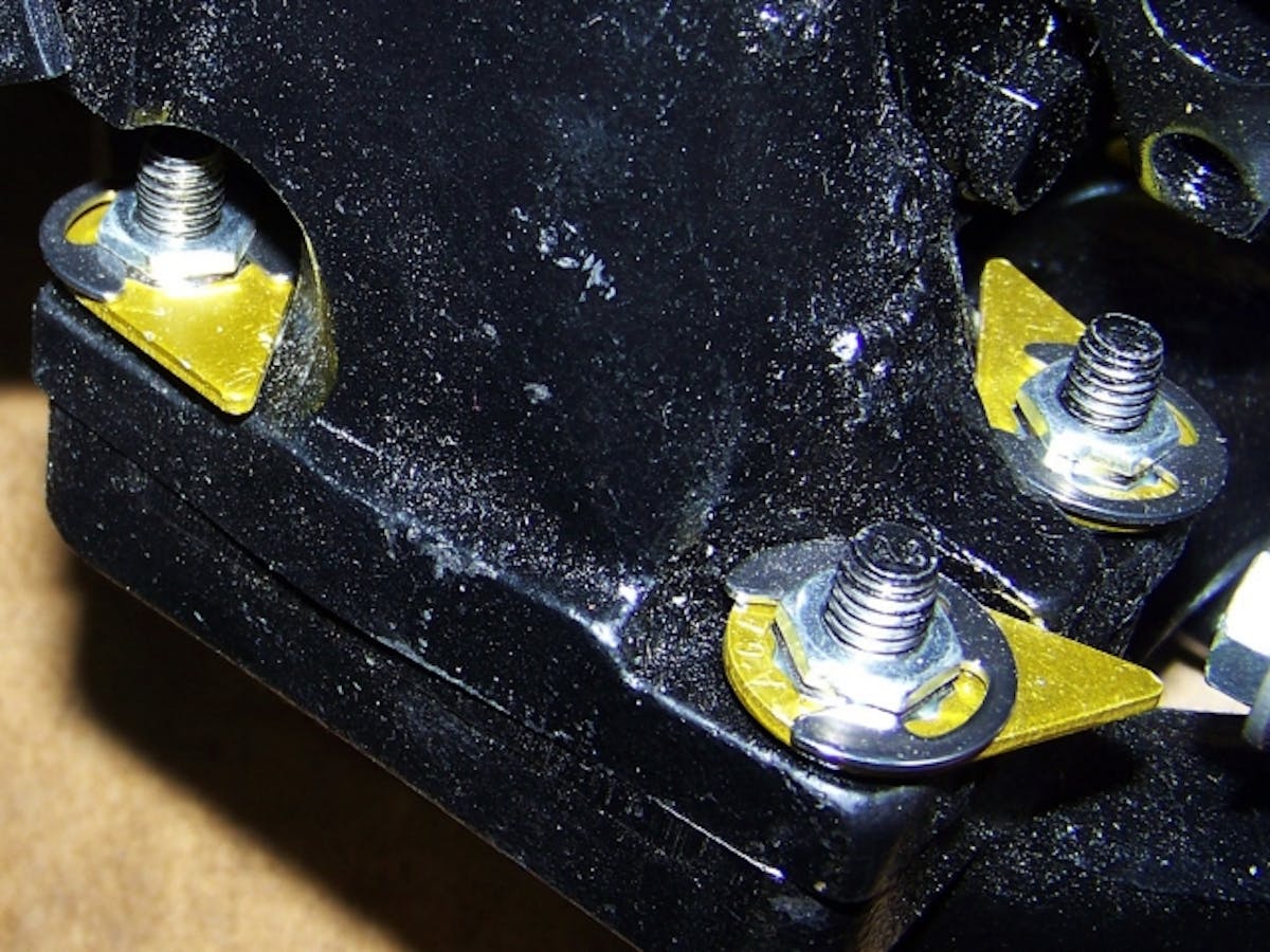 Turbo Nuts installed closeup