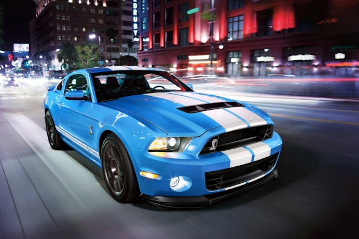 The ultimate Mustang – the 2014 Ford Shelby GT500 – raises the bar high on performance with the most powerful production V8 engine in the world delivering 662 horsepower and a top speed of more than 200 mph.